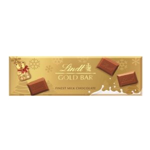 Lindt Christmas Milk Chocolate Gold Bar