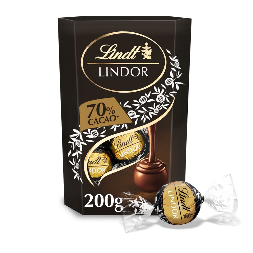 Lindt Lindor Extra Dark Chocolate Truffles Box